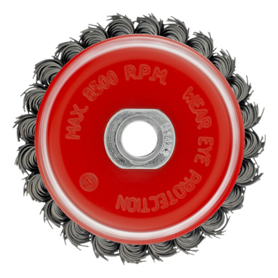 Щетка для УШМ, 100 мм, М14, "чашка", крученая проволока 0.8 мм Matrix по ценам производителя в Казани с доставкой по всей России