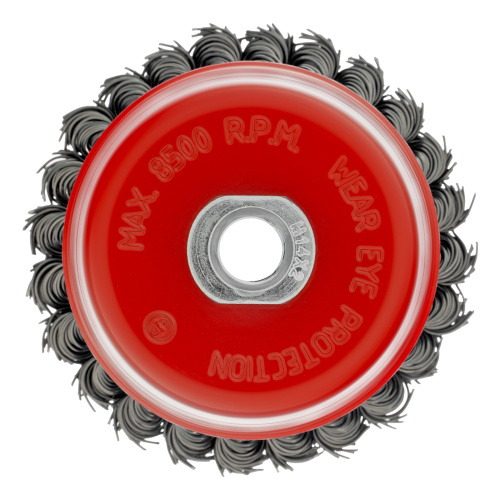 Щетка для УШМ, 100 мм, М14, "чашка", крученая проволока 0.8 мм Matrix по ценам производителя в Казани с доставкой по всей России