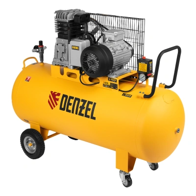 Компрессор воздушный BCI3000-T/200, ременный привод , 3.0 кВт, 200 литров, 530 л/мин Denzel купить в Москве с доставкой по всей России | ProtosMarket.ru