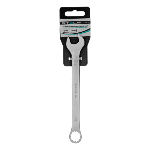 Ключ комбинированный, 14 мм, CrV, матовый хром Stels купить в Москве с доставкой по всей России | ProtosMarket.ru