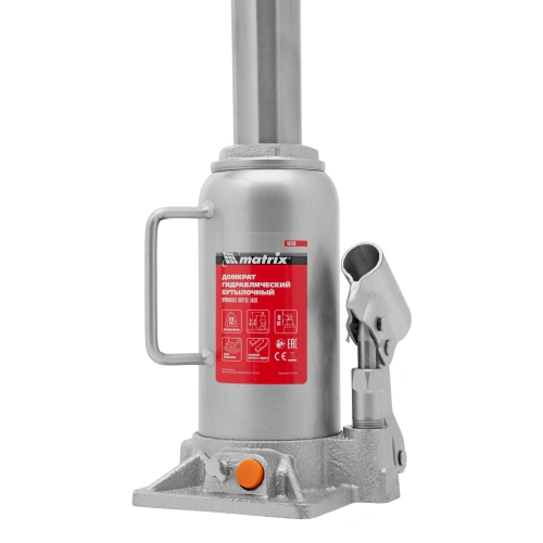 Домкрат гидравлический бутылочный, 12 т, h подъема 230-465 мм Matrix по ценам производителя в Казани с доставкой по всей России