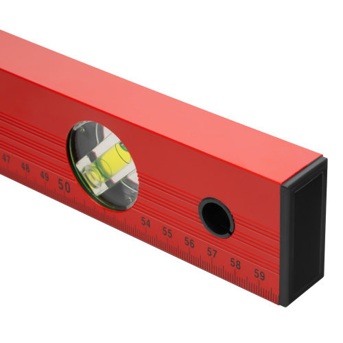 Уровень алюминиевый, 600 мм, 3 глазка, красный, линейка Matrix по ценам производителя в Казани с доставкой по всей России
