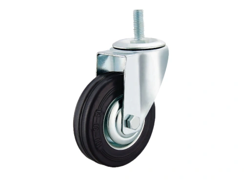 Колесо поворотное SCt 55 125 мм резина с болтом (F) по ценам производителя в Казани с доставкой по всей России