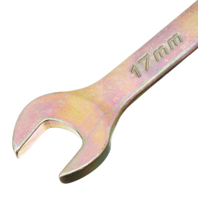 Ключ комбинированный, 17 мм, желтый цинк Сибртех купить в Москве с доставкой по всей России | ProtosMarket.ru