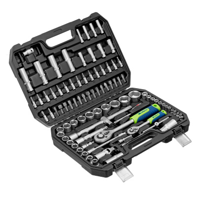 Набор инструментов, 1/2", 1/4", пластиковый кейс, 94 предмета// Сибртех по ценам производителя в Казани с доставкой по всей России