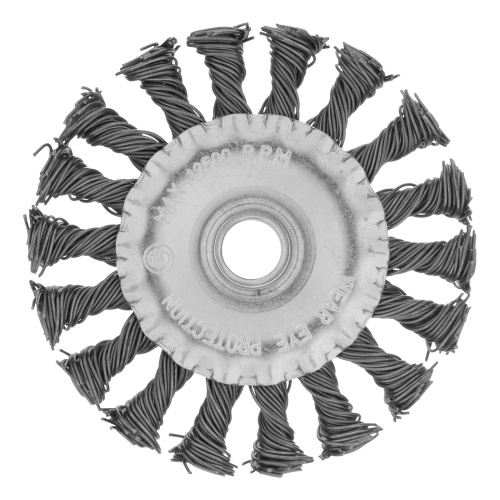 Щетка для УШМ 100 мм, М14, плоская, крученая проволока 0.8 мм Matrix купить в Москве с доставкой по всей России | ProtosMarket.ru