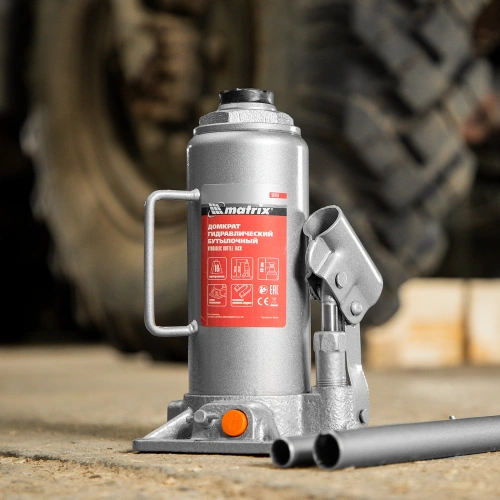 Домкрат гидравлический бутылочный, 10 т, h подъема 230-460 мм Matrix по ценам производителя в Казани с доставкой по всей России