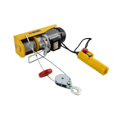 Тельфер электрический TF-800, 0.8 т, 1300 Вт, высота 12 м, 8 м/мин Denzel по ценам производителя в Казани с доставкой по всей России