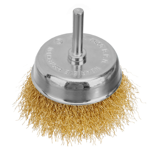 Набор щеток для дрели, 2 шт, 1 плоская, 100 мм, 1 "чашка", 75 мм, со шпильками Matrix по ценам производителя в Казани с доставкой по всей России