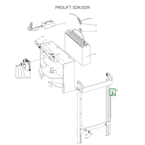 Концевой выключатель двигателя подъема для штабелеров  SDR/SDK по ценам производителя в Казани с доставкой по всей России