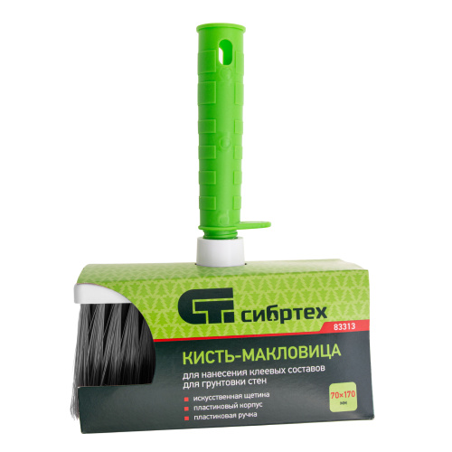 Кисть-макловица, 70 x 170, искусственная щетина, пластиковый корпус, пластиковая ручкаСибртех купить в Москве с доставкой по всей России | ProtosMarket.ru