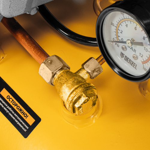 Компрессор воздушный DC1500/24, прямой привод, 1.5 кВт, 24 литра, 220 л/мин Denzel по ценам производителя в Казани с доставкой по всей России