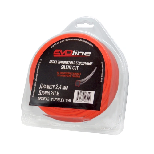 Леска (корд) триммерная EVOline SILENT CUT (2.4 мм, 20 метров) по ценам производителя в Казани с доставкой по всей России