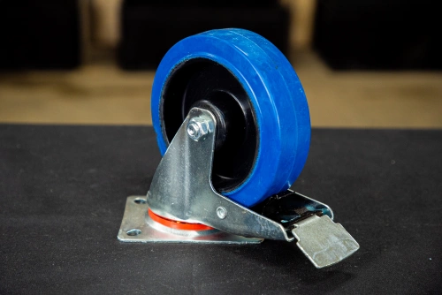 Колесо поворотное резина SRCLb 63 160 мм с тормозом (F) купить в Москве с доставкой по всей России | ProtosMarket.ru