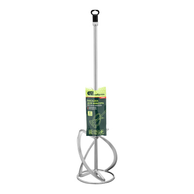 Насадка для миксера, для легких растворов, 140 х 590 мм, оцинкованная, хвостовик резьба М14 Сибртех купить в Москве с доставкой по всей России | ProtosMarket.ru