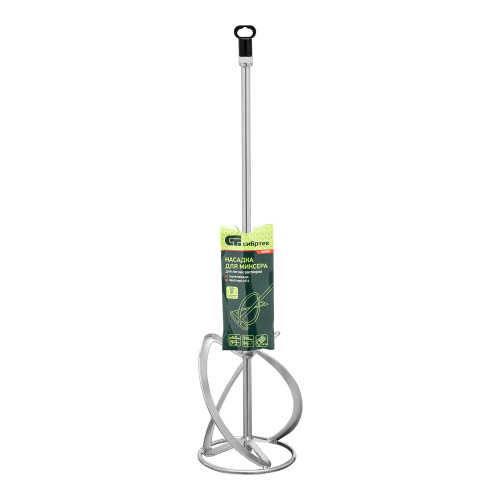 Насадка для миксера, для легких растворов, 140 х 590 мм, оцинкованная, хвостовик резьба М14 Сибртех купить в Москве с доставкой по всей России | ProtosMarket.ru