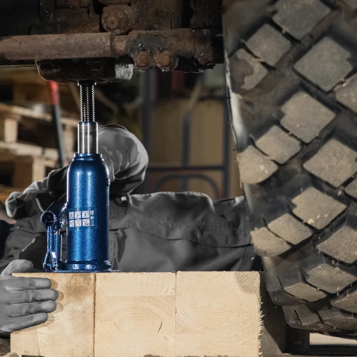 Домкрат гидравлический бутылочный, 10 т, h подъема 222-447 мм Stels по ценам производителя в Казани с доставкой по всей России