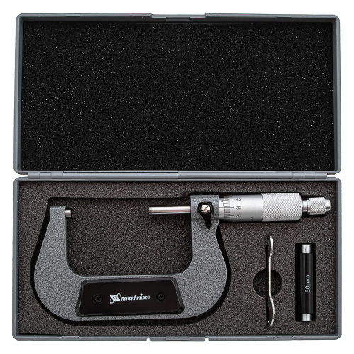Микрометр механический,50-75 мм Matrix купить в Москве с доставкой по всей России | ProtosMarket.ru