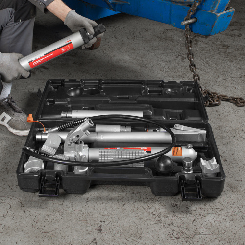 Растяжка гидравлическая, 10 т, набор из 17 предметов, 7 сменных насадок, в пластиковом кейсе Matrix купить в Москве с доставкой по всей России | ProtosMarket.ru