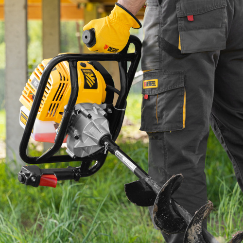 Мотобур DX-52, объем двигателя 52 см3, соединение 20 мм, без шнека Denzel купить в Москве с доставкой по всей России | ProtosMarket.ru