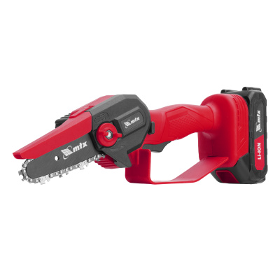 Цепная мини-пила аккумуляторная, MCS-100, шина 100 мм, Li-Ion, 20 В MTX по ценам производителя в Казани с доставкой по всей России