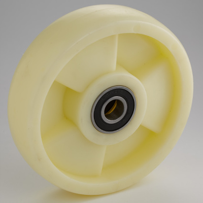 Колесо нейлоновое 200х50 мм без подшипника для тележек гидравлических BF/WB/RHP купить в Москве с доставкой по всей России | ProtosMarket.ru