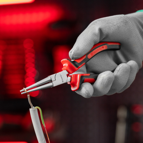 Круглогубцы Nickel, 160 мм, никелированные, двухкомпонентные рукоятки Matrix купить в Москве с доставкой по всей России | ProtosMarket.ru