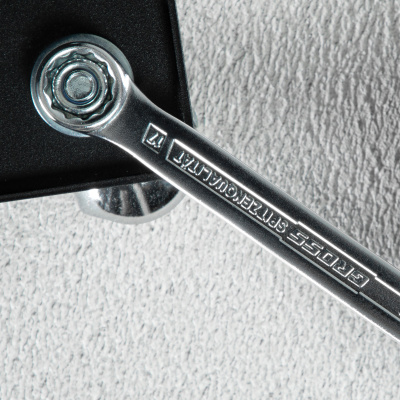 Ключ комбинированный 17 мм, CrV, холодный штамп Gross по ценам производителя в Казани с доставкой по всей России