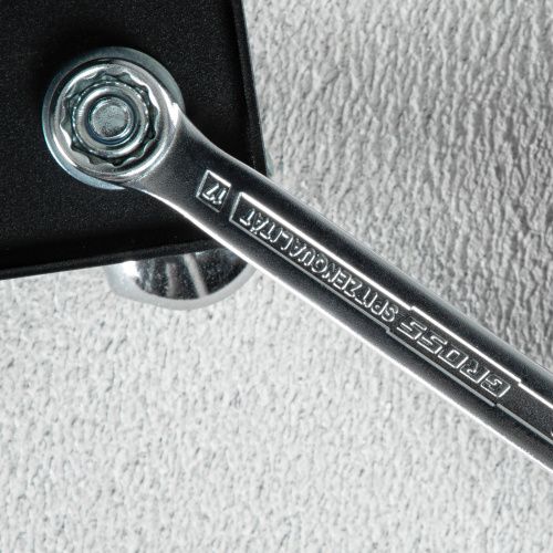 Ключ комбинированный 17 мм, CrV, холодный штамп Gross по ценам производителя в Казани с доставкой по всей России