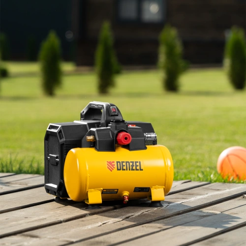 Компрессор  DLS750/6 безмасляный малошумный 750 Вт, 140 л/мин,ресивер 6 л Denzel по ценам производителя в Казани с доставкой по всей России