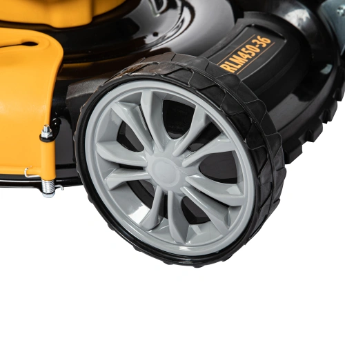 Газонокосилка аккумуляторная бесщеточная RLM450-36, Li-ion, 36 В, 4 Ач, 450 мм, травосборник 40 л Denzel купить в Москве с доставкой по всей России | ProtosMarket.ru