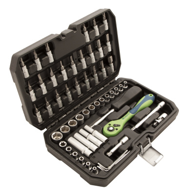 Набор инструментов 56 предметов, CrV, 1/4" Сибртех купить в Москве с доставкой по всей России | ProtosMarket.ru