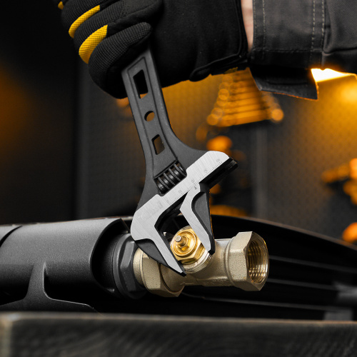 Ключ разводной, 250 мм, CrV, кованый Denzel купить в Москве с доставкой по всей России | ProtosMarket.ru