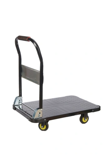Тележка платформенная 600 кг TOR PH600 (720х470) со складной ручкой (пластиковые колеса 100 мм) по ценам производителя в Казани с доставкой по всей России