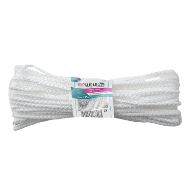 Шнур бельевой полипропиленовый с сердечником, 5 мм, L 15 м, белый, Home Palisad по ценам производителя в Казани с доставкой по всей России