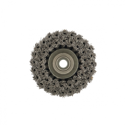 Щетка для УШМ, 100 мм, М14, "чашка", двухрядная, крученая проволока 0.8 мм Matrix купить в Москве с доставкой по всей России | ProtosMarket.ru