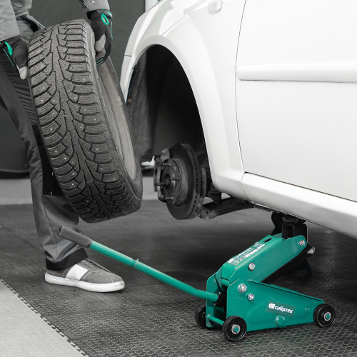 Домкрат гидравлический подкатной, 2,5 т, 148-387 мм Сибртех по ценам производителя в Казани с доставкой по всей России