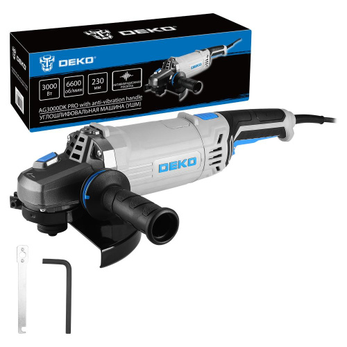 Углошлифовальная машина (УШМ) DEKO AG3000DK PRO, 230мм, 3000 Вт купить в Москве с доставкой по всей России | ProtosMarket.ru
