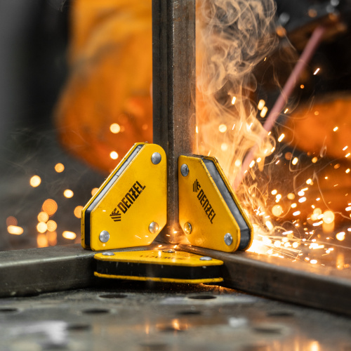 Набор из 4 магнитных фиксаторов для сварочных работ Denzel по ценам производителя в Казани с доставкой по всей России