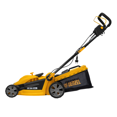 Газонокосилка электрическая GM-1800, 1800 Вт, шир. 38 см, 6 уров., травосб. 40 л. Denzel купить в Москве с доставкой по всей России | ProtosMarket.ru
