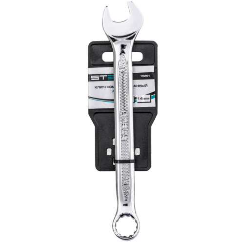 Ключ комбинированный, 14 мм, CrV, антислип Stels по ценам производителя в Казани с доставкой по всей России