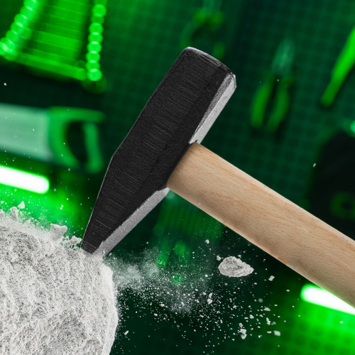 Молоток слесарный 1000 г, квадратный боек, деревянная рукоятка Сибртех купить в Москве с доставкой по всей России | ProtosMarket.ru