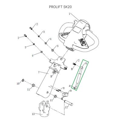 Амортизатор ручки для штабелеров SDR/SDK 1,5-2 т, для тележек SK20 купить в Москве с доставкой по всей России | ProtosMarket.ru