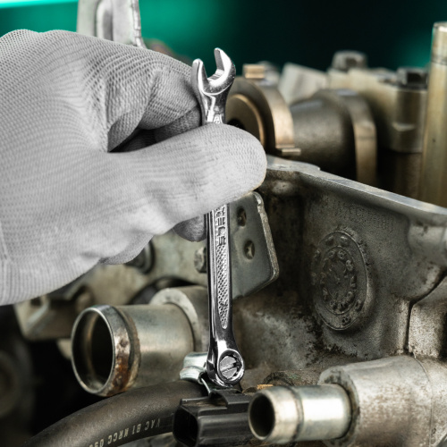 Ключ комбинированный, 7 мм, CrV, антислип Stels по ценам производителя в Казани с доставкой по всей России