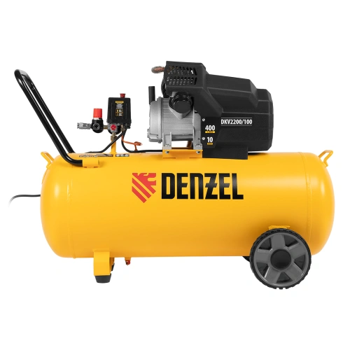Компрессор воздушный DKV2200/100, Х-PRO 2.2 кВт, 400 л/мин, 100л Denzel купить в Москве с доставкой по всей России | ProtosMarket.ru