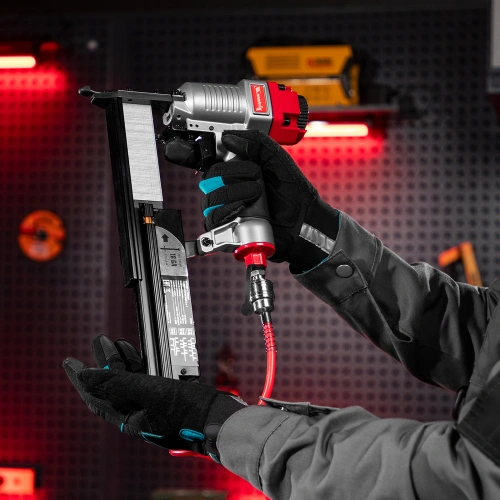 Нейлер-степлер пневматический 3 в 1, с регулировкой глубины забивания, гвозди 18GA, гвозди 16GA, скобы 18 GA Matrix купить в Москве с доставкой по всей России | ProtosMarket.ru