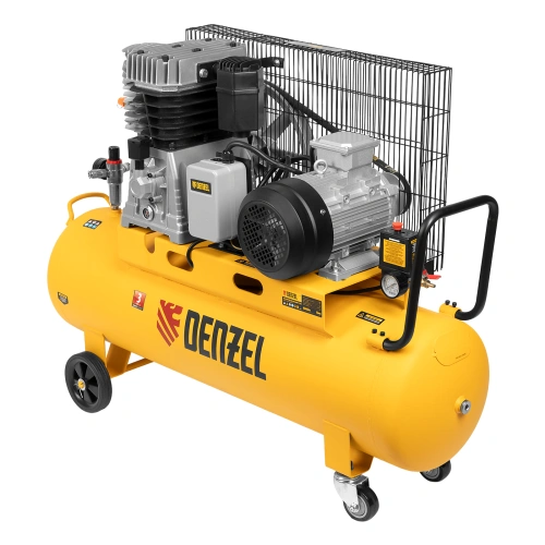 Компрессор воздушный, ременный привод BCI4000-T/100, 4.0 кВт, 100 литров, 690 л/мин Denzel по ценам производителя в Казани с доставкой по всей России