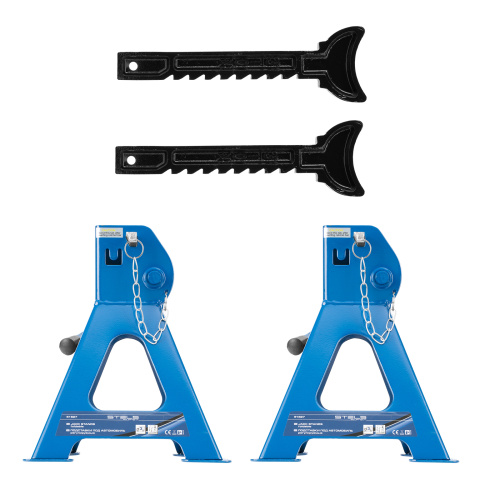 Подставки под автомобиль регулируемые, 3 т, H подъема 280-430 мм, 2 шт, Stels купить в Москве с доставкой по всей России | ProtosMarket.ru