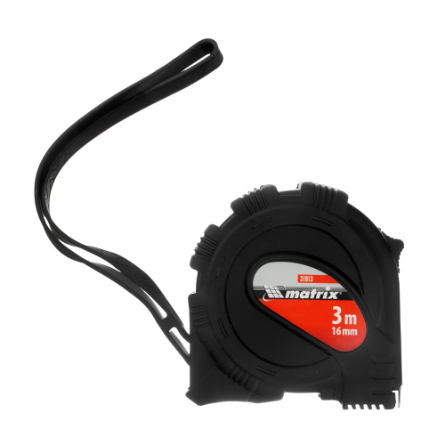 Рулетка Black,3 м х 16 мм,обрезиненный корпус Matrix по ценам производителя в Казани с доставкой по всей России