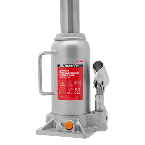 Домкрат гидравлический бутылочный, 12 т, h подъема 230-465 мм Matrix по ценам производителя в Казани с доставкой по всей России